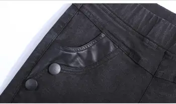 Nye Store M Lmitation Jeans Bukser Kvinder 2018 Efteråret Elastisk Talje Bukser Damer Vintage Blyant Slanke Skinny Jeans Kvinder W863