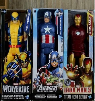 Nye Superhelt Flash Barry Allen Iron Man, Captain America, Spiderman Wolverine 30cm PVC-Action Figur Collectible Legetøj Til Børn