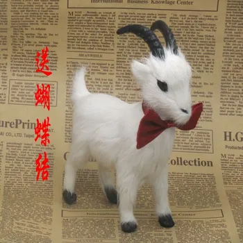 Nye søde kreative simulering ged toy dejlige håndværk ged dukke gave om 16x6x17cm