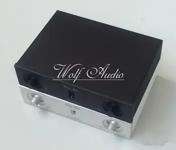 Nye Sølv Og Sort 2606A Fuld Aluminium Chassis Effektforstærker Tilfælde Forstærker Shell DIY Audio Forstærker Max