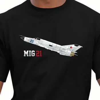 Nye T-Shirts Unisex Sjove Toppe Tee Mærke Tøj Sommer Toppe Hip Hop Aeroclassic MiG-21 Jagerfly T-shirt