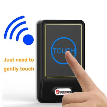 Nye Touch Sensor Design Vandtæt Trådløs Dørklokke EU/US Stik Hjem Led Lys dørklokke AC220V Med 1 Ring Knap 2 Modtagere