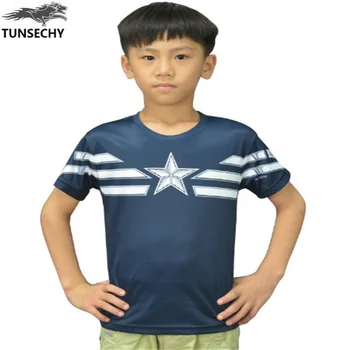 NYE TUNSECHY brand børn, mand, kortærmet T-shirt captain America fritid sundhed børne-T-shirt