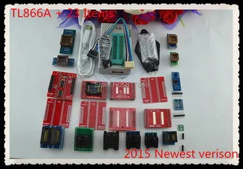 Nye V7.05 XGECU TL866II Plus TL866A Universal minipro AVR, PIC Bios USB-Programmør nand flash 24 93 25 mcu AVR+24 adaptere