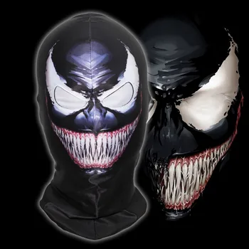 Nye Venom Elefanthue Maske Cosplay Ansigt Hood Halloween CS Biker