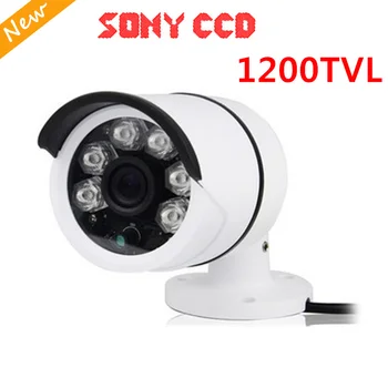 Nye Video Overvågning CCTV Sikkerhed IR Bullet Kamera 1200 tvl 6 IR leds CCTV-Kamera ir-cut indendørs/udendørs Sony CCD
