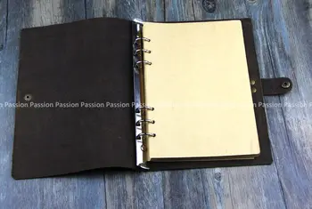 NYE Vintage Dagbøger i A5-størrelse Tidsskrifter notebook-ægte læder-brun