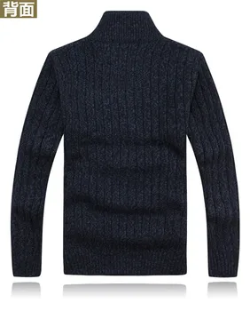 Nye vinter plus størrelse herre sweaters mænd tykke lange ærmer uld cardigan mænd sweater casual jakke strikket sweater, tøj WE399