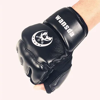 Nye Voksne/Børn Halv Finger Kampen Boksning Handsker, Luffer Sanda Karate Sandbag Protektor For MMA Muay Thai Kick Boxing Uddannelse