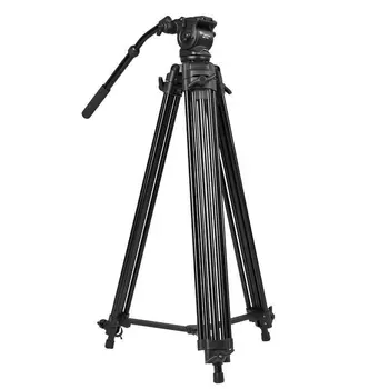 Nye WF718 Professionel Video Stativ DSLR-Kamera, Heavy Duty Stativ med Væske Pan Hoved 1,8 m høj Belastning 8kg bedre end JY0508
