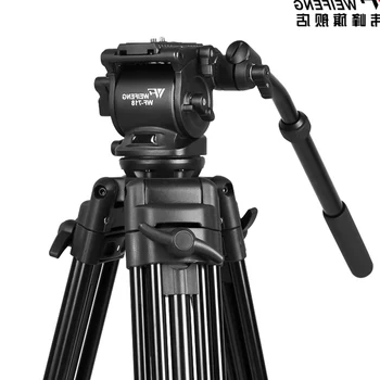 Nye WF718 Professionel Video Stativ DSLR-Kamera, Heavy Duty Stativ med Væske Pan Hoved 1,8 m høj Belastning 8kg bedre end JY0508