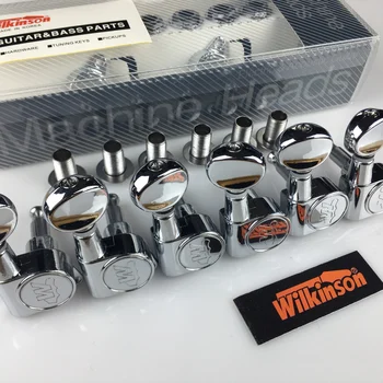 NYE Wilkinson WJN-05 6R Elektrisk Guitar Machine Heads-Tunere Mini-Oval-Tuner til ST TL Sølv Tuning Pinde ( Med emballage )