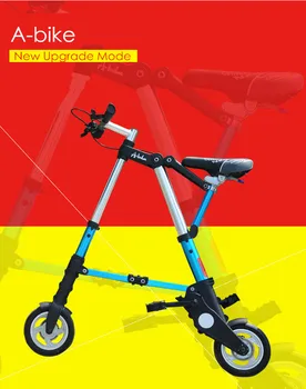 Nye Xfront Abike unisex 8 tommer hjul mini ultra light foldecykel metro transit køretøjer road cykel udendørs sport bicicleta