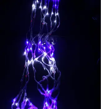 Nye År Cristmas Lys LED Waterfull String lys AC220V 3x3M LED-Jul Guirlander Dekoration Luces de Navidad