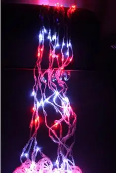 Nye År Cristmas Lys LED Waterfull String lys AC220V 3x3M LED-Jul Guirlander Dekoration Luces de Navidad