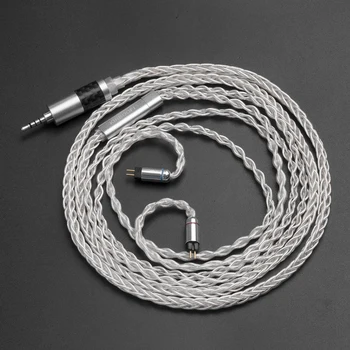 Nyeste 8 Kerne af fortinnet Kobber Kabel 2.5/3.5/4.4 mm Balanceret Kabel-Hovedtelefon Opgradere Kabel Med MMCX/2Pin For KZ ZS5 ZST LZ Sony