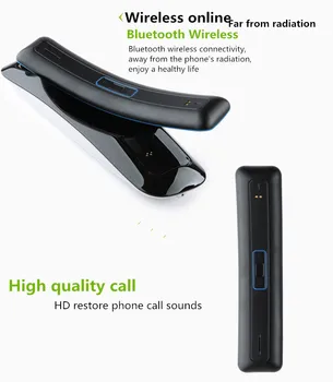 Nyeste anti-stråling Retro telefon håndsættet Innovation En Til To Trådløse Bluetooth-hovedtelefoner fuldt ud understøtter bluetooth-mobiltelefon