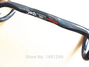 Nyeste JEDA PRESA kulfiber cykelstyr vej 3K fuld carbon cykel, styr road cykel dele 31.8*400/420/440mm Gratis Skibet