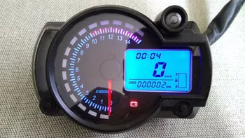 NYESTE KOSO RX2N lignende digitalt LCD-Motorcykel kilometertæller 7colors speedometer justerbar MAX antal 299KM/H