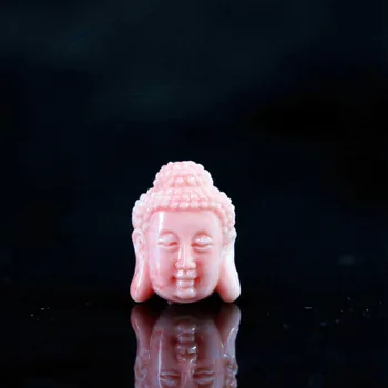 Nyligt !!syntetiske coral pink 15x19mm buddha tilbehør perler gratis forsendelse hot salg smykker at gøre 5pcs B921