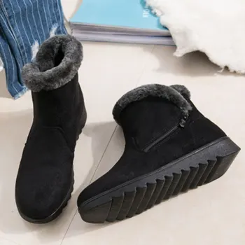 Nyt Design Damer Vinter Sko Mode Ankel Støvler 2018 Kvindelige Hjemme med at Holde Varmen Hyggelig Sne Støvler til Kvinder