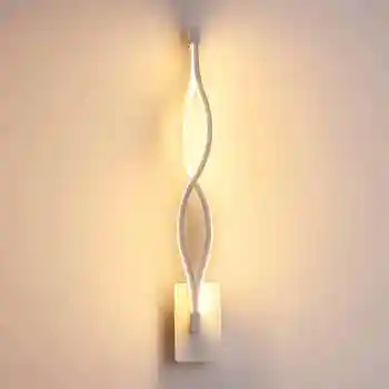Nyt design i sort/hvid LED-Væg Lys Stue, Soveværelse LED Indendørs væglampe Moderne Hjem Belysning vægmonteret Lamparas