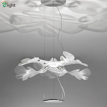 Nyt Design PVC Blomst Glans Vedhæng Lys Luminaria Led Pendel Romantisk Stue Hængende Lampe Suspension Lampe