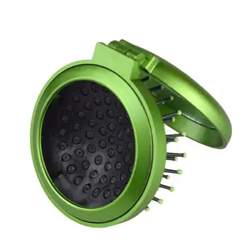 Nyt Design Små Folde Kompakt, Handy Spejl Hair Brush Lomme Håndtaske Størrelse Rejse Makeup, Hår Kam