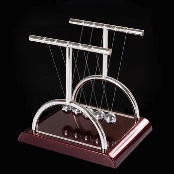 Nyt Design T Newton Vugge Metal Balance Pendul Bold Fysik Videnskab Bruser Model Toy Pædagogiske Undervisning Tilbehør Gave 3Size