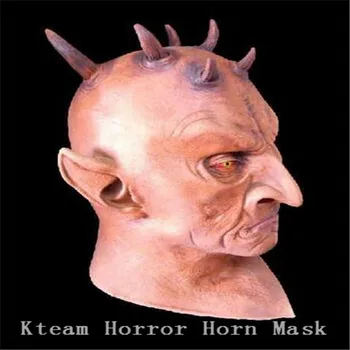 Nyt Parti Cosplay Skræmmende Seks Hornede Monster Maske,Djævelen Latex Masker til Halloween,Maskerade Part, Gummi Fødselsdag ansigtsmasker