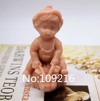 Nyt Produkt!!1stk 3D Dejlig Pige Baby (zx216) fødevaregodkendt Silikone Håndlavet Sæbe Skimmel Håndværk DIY-Skimmel