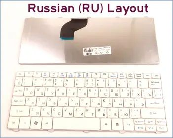 Nyt Tastatur RU russisk Version til Acer Aspire One D260 D270 AOD270 521 AO521 522 AO522 Bærbar Hvid