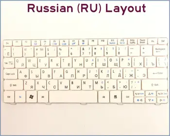 Nyt Tastatur RU russisk Version til Acer Aspire One D260 D270 AOD270 521 AO521 522 AO522 Bærbar Hvid