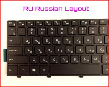 Nyt Tastatur RU russisk Version til Dell Inspiron 15 5000 0KPP2C MP-13N7 P39F KPP2C Bærbar Sort Med ramme Ikke-Baggrundsbelyst