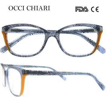 OCCI CHIARI 2018 Mode Rektangel Nærsynethed Briller Kvinder Klar Linse Trendy Optiske Briller Briller Rammer Briller W-CANU