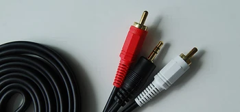 OFC Audio/Video Høj Kvalitet Kabel-3.5 STEREO/M-2 RCA/M RCA-Stik OFC Kobber Plettering Terminal Sort 1,8 m Gratis Fragt