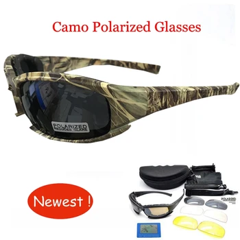 Offentlig 4 objektiv Taktiske Camouflage Briller daisy x7 Airsoft Sikkerhed Taktiske Briller Vindtæt Beskyttelsesbriller for Vandre-Skydning