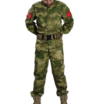 Offentlig Hær Militære Uniform Camofluage Taktiske Atacs A-tac FG Camo Holdbar Shirt & Pants Army Combat Frakke og Bukser