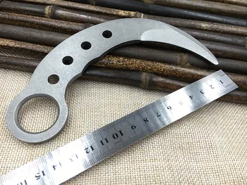 Offentlig Karambit kniv Uddannelse Knive sikkerhed ingen kant sløv kniv Kniv i Rustfrit stål fixed blade knife