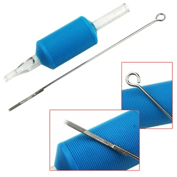 OFIR 6STK 7 M2 Tatoveringer Needels Blå Engangs Tatovering Rør Tips med Dyse Nåle Greb til Tatovering Kit _TA111(7 M2)-6x