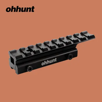 Ohhunt Jagt Taktiske 11mm Passe til 20mm Picatinny Weaver Rail Anvendelsesområde Extension Base Mount-Adapter med Stop-pin
