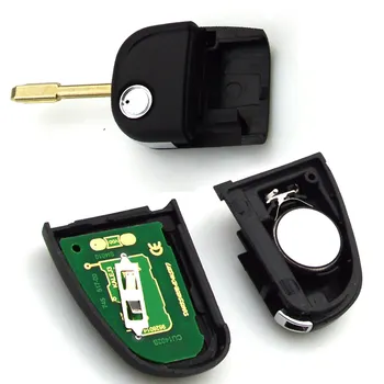 OkeyTech 4 Knapper Flip Folde 315/433mhz 4D60-Chip Fjernbetjening Bil Key Fob Erstatning For Jaguar X-Type S-Type XJ XK Type