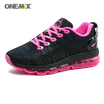Onemix kvinder kører sko kvinder sneaker let reflekterende mesh vamp sneaker til kvinder udendørs sport jogging, walking sko