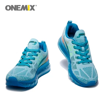 Onemix kvinders sport løbesko musik rytme til dame sneakers åndbar mesh udendørs athletic sko lys skostørrelse EU 35-40