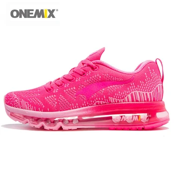 Onemix Løbesko Kvinder Sport Sneakers Til Kvinde Atletisk Undervisere Motion Runner Dame Pink Zapatillas Deportivas Pink Farve