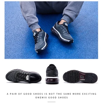 Onemix mænd kører sko køligt lys åndbar sport sko, til mænd sneakers til udendørs jogging, walking sko stor størrelse 39-47