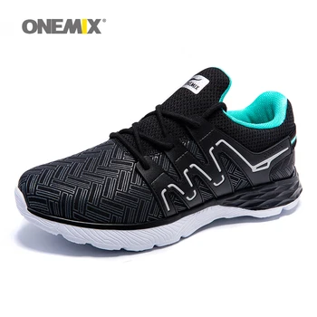 Onemix mænd løbesko åndbar udendørs gå-sko mandlige sport sneakers, er det let jogging sko til voksne atletiske sneakers
