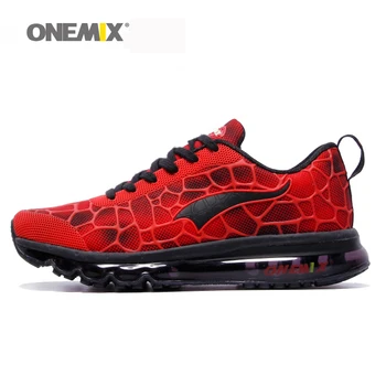 Onemix mænds løbesko åndbar hommes sport chaussures de naturligvis udendørs walking atletisk sneakers plus size sko 35-47