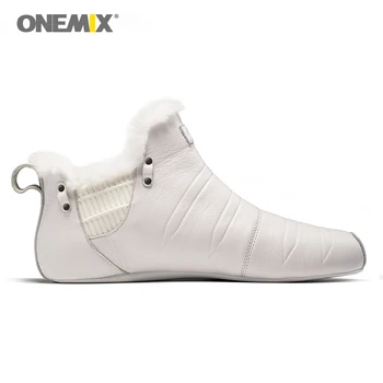 Onemix varm at holde walking sko til mænd, indendørs sko ingen lim miljøvenlige udendørs trekking gå-sko, tøfler