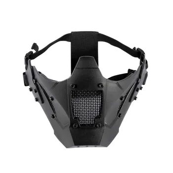 OneTigris Airsoft Mesh Maske ZM07 Taktiske Mesh Full Face-Maske TPE Maske HURTIGT Hjelm, Maske